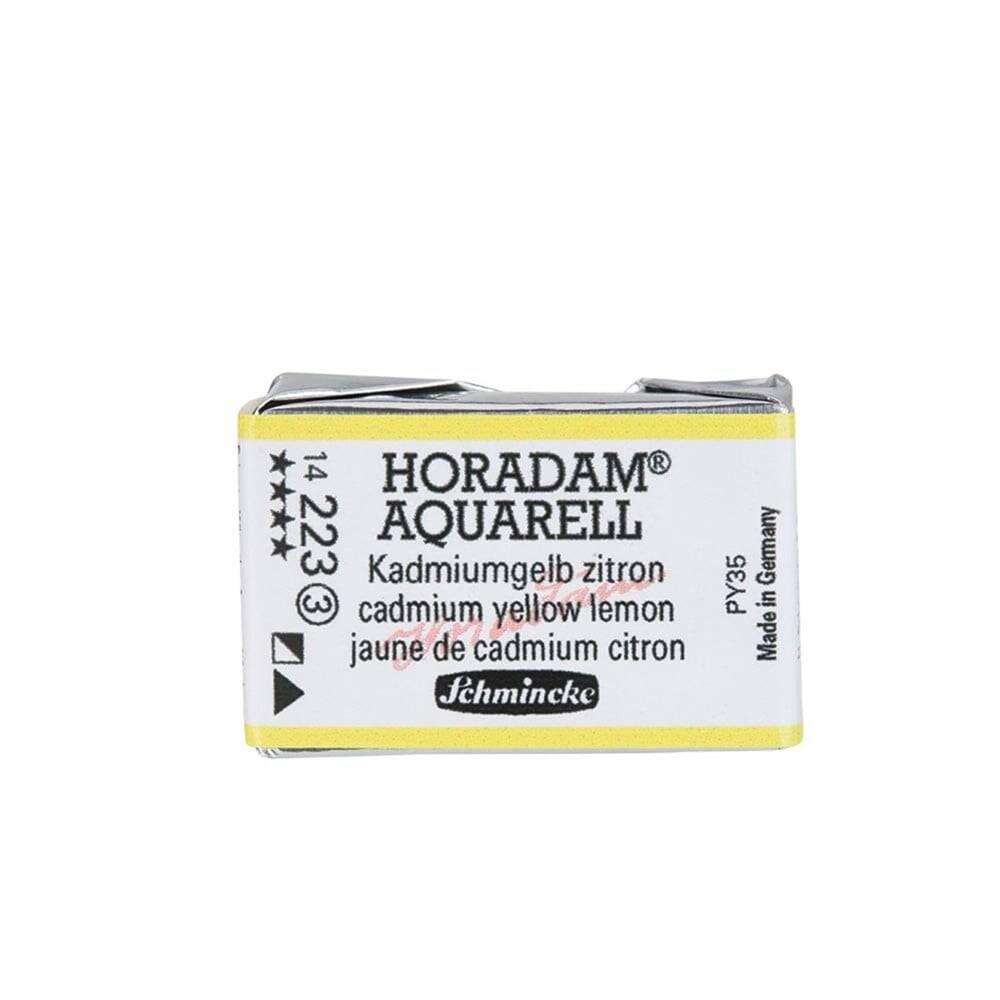 Schmincke Horadam Aquarell Artist Watercolor Full Pan Series 3 223 Cadmium Yellow Lemon