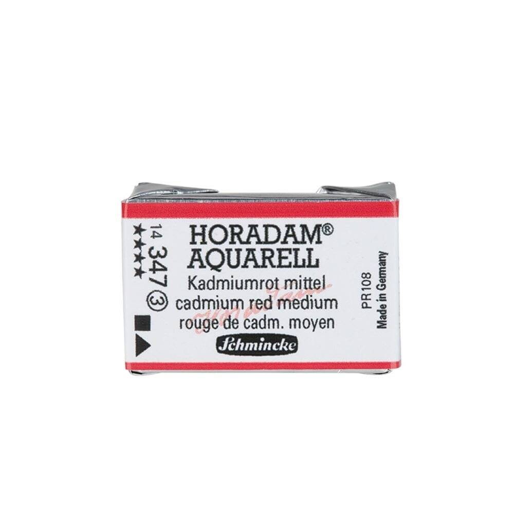 Schmincke Horadam Aquarell Artist Sulu Boya Tam Tablet 347 Cadmium Red Middle Seri 3