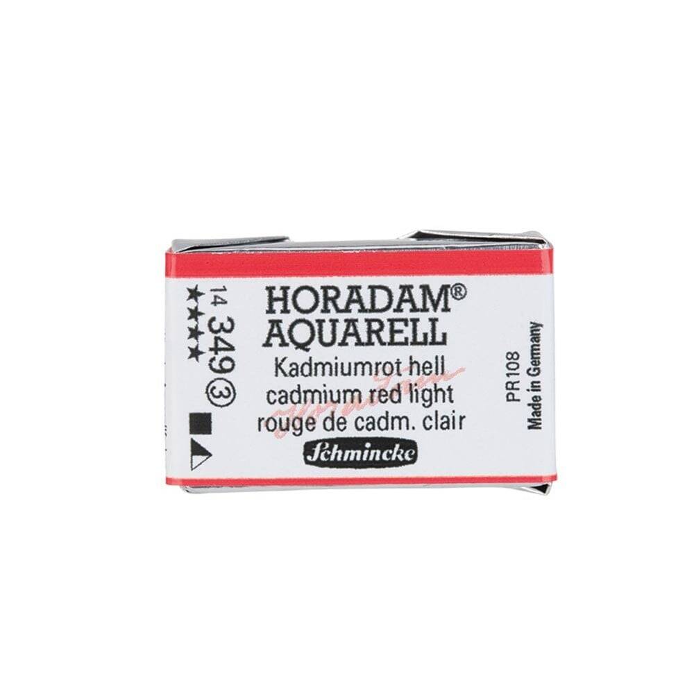 Schmincke Horadam Aquarell Artist Sulu Boya Tam Tablet 349 Cadmium Red Light Seri 3