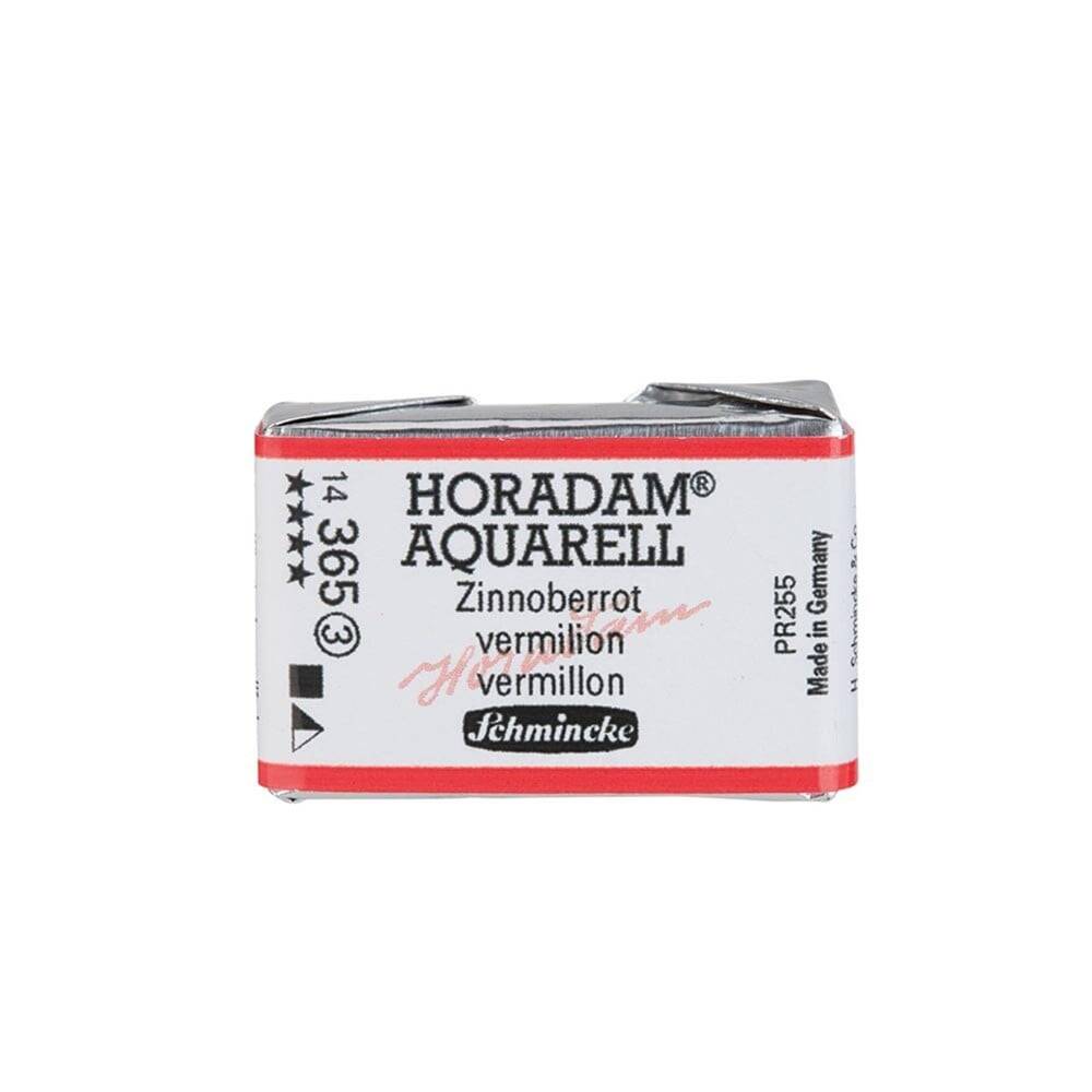 Schmincke Horadam Aquarell Artist Sulu Boya Tam Tablet 365 Vermilion  Seri 3