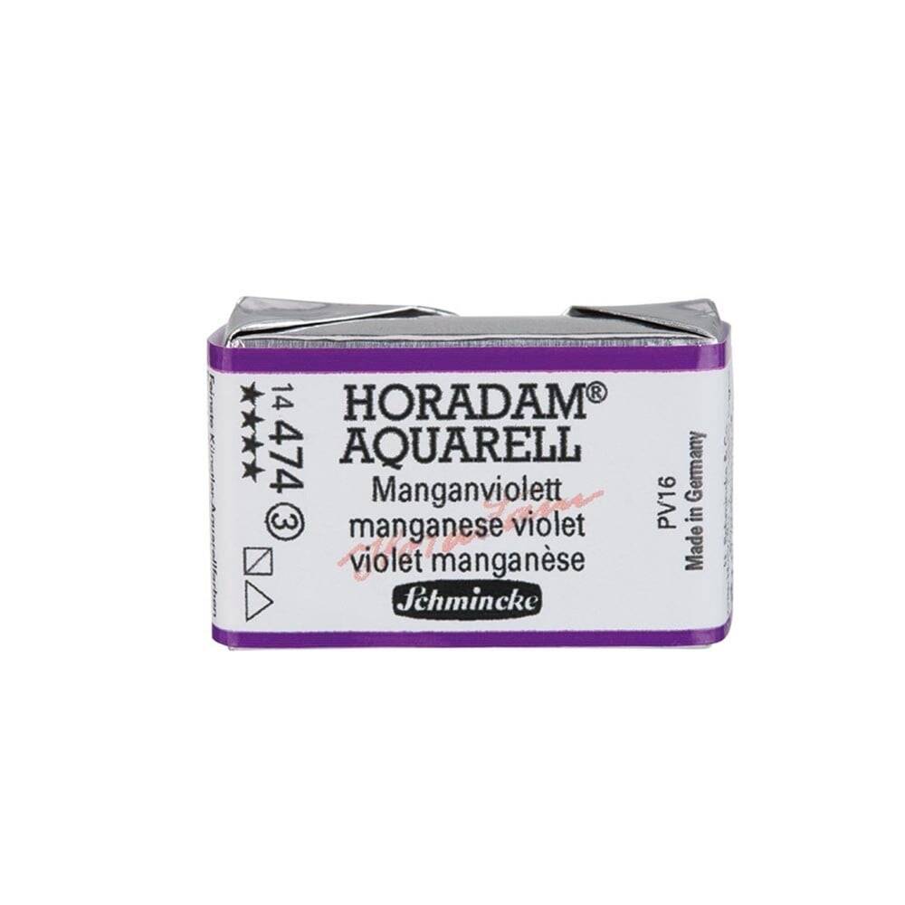 Schmincke Horadam Aquarell Artist Sulu Boya Tam Tablet 474 Manganese Violet Seri 3