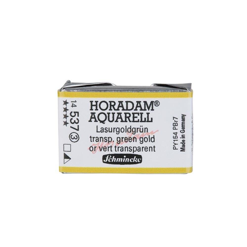 Schmincke Horadam Aquarell Artist Sulu Boya Tam Tablet 537 Transparent Green Gold Seri 3