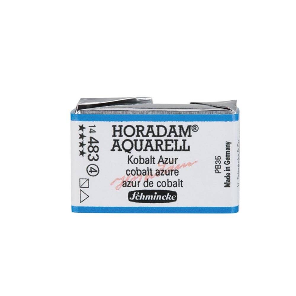 Schmincke Horadam Aquarell Artist Sulu Boya Tam Tablet 483 Cobalt Azure Seri 4