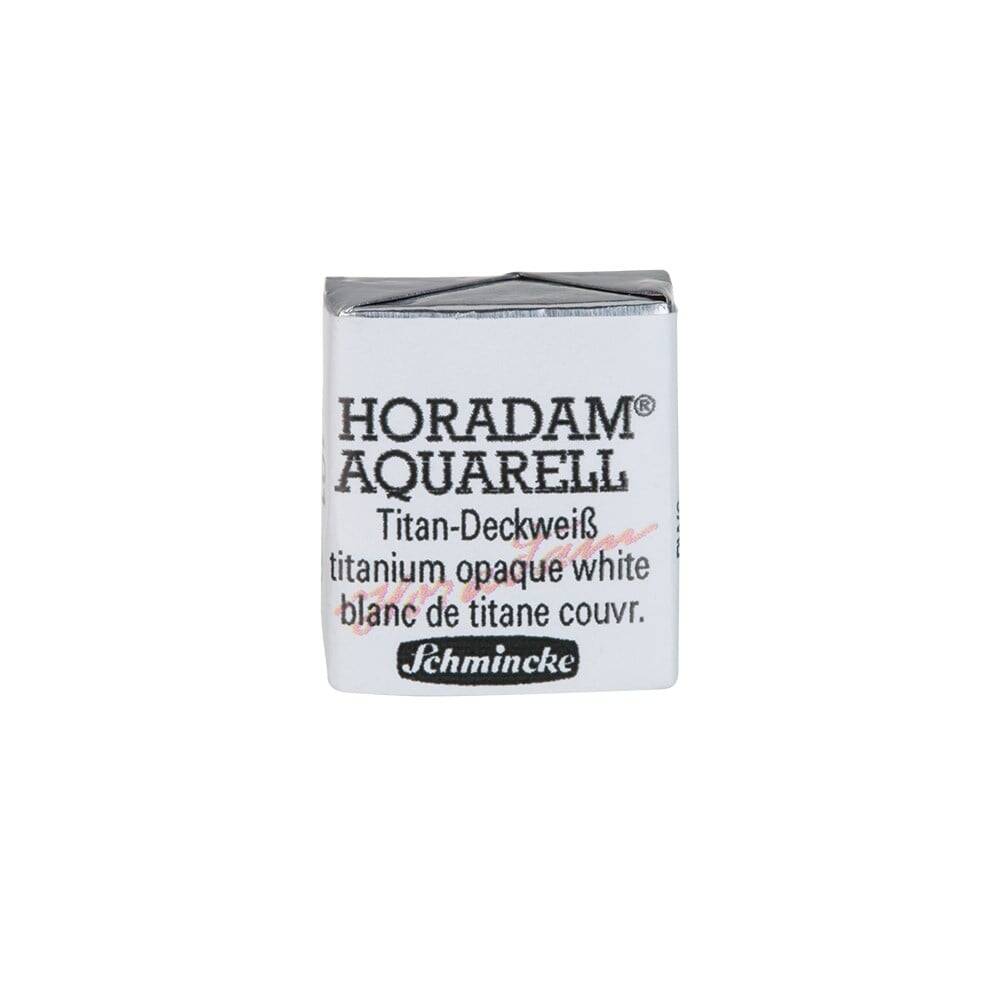 Schmincke Horadam Aquarell Artist Sulu Boya Yarım Tablet 101 Titanium-Opaque White