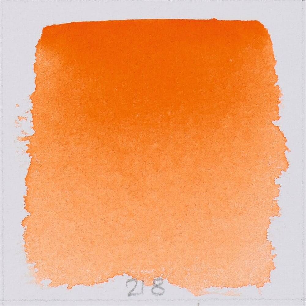 Schmincke Horadam Aquarell Artist Sulu Boya Yarım Tablet 218 Translucent Orange
