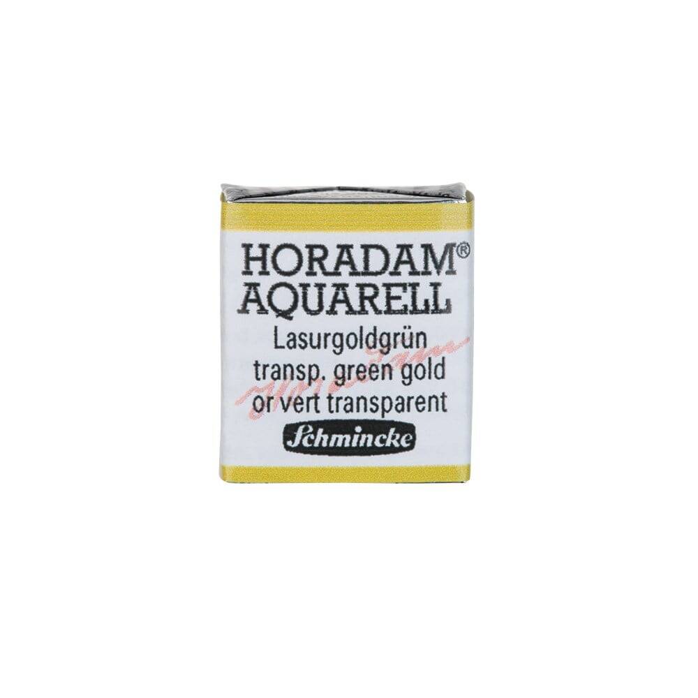 Schmincke Horadam Aquarell Artist Sulu Boya Yarım Tablet 537 Transparent Green Gold
