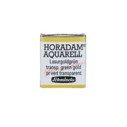 Schmincke Horadam Aquarell Artist Sulu Boya Yarım Tablet 537 Transparent Green Gold
