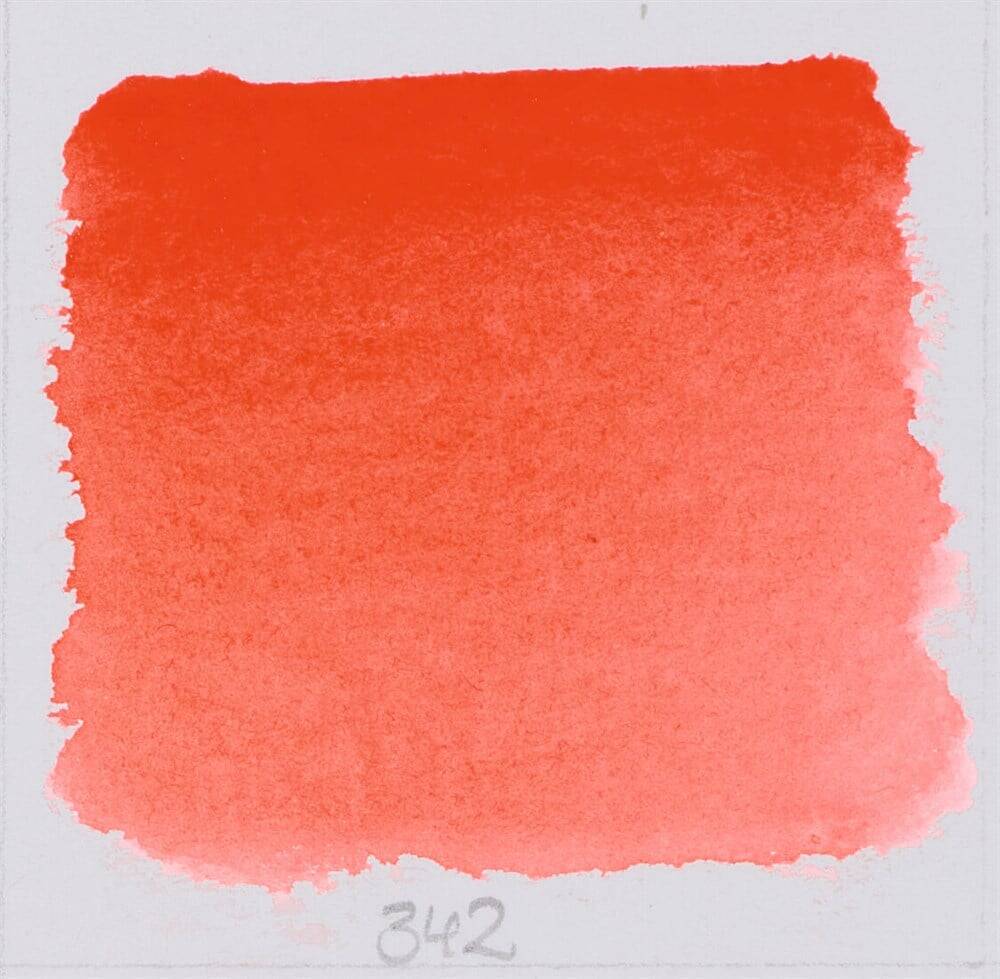 Schmincke Horadam Aquarell Artist Sulu Boya Yarım Tablet 342 Vermilion Light