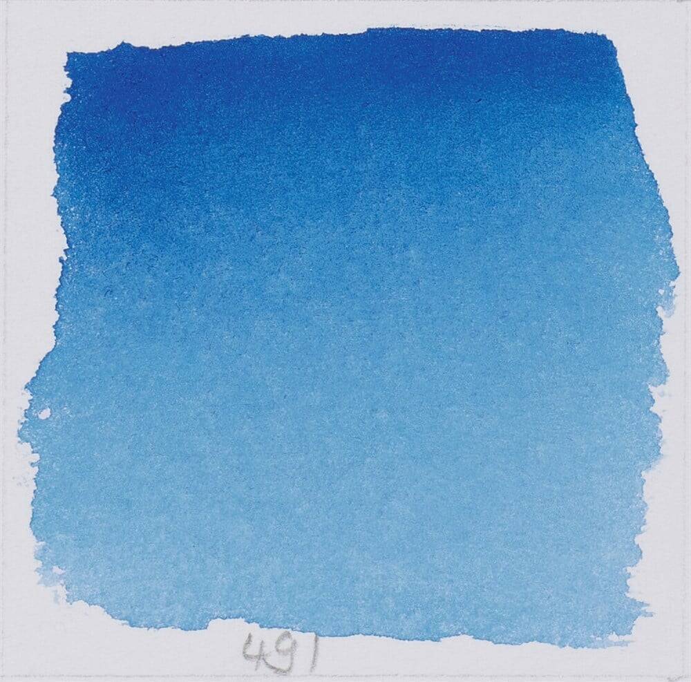 Schmincke Horadam Aquarell Artist Sulu Boya Yarım Tablet  491 Paris Blue