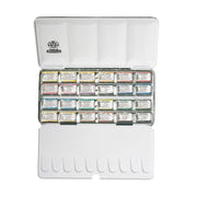 Schmincke Horadam Aquarell Metal Box Artist Watercolor Set 24 X Full Pan 74324