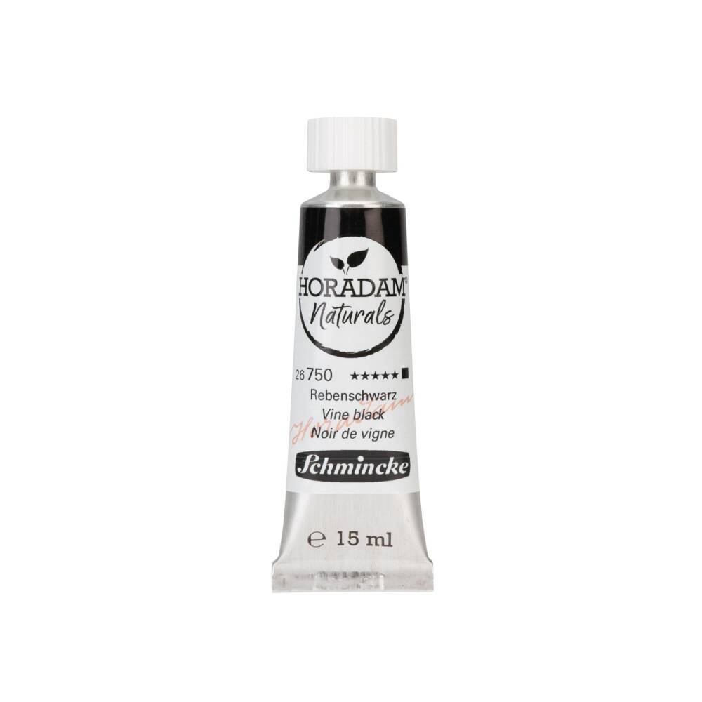 Schmincke Horadam Aquarell Naturals Vegan Watercolor 15 ml Tube 750 Vine Black