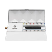 Schmincke Horadam Aquarell Special Production Water Tank Metal Box Artist Watercolor Set 12 X Half Pan 74659
