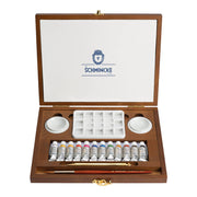 Schmincke Horadam Aquarell Retro Renkler Ahşap Kutu Artist Sulu Boya Seti 12 x 5 ml Tüp