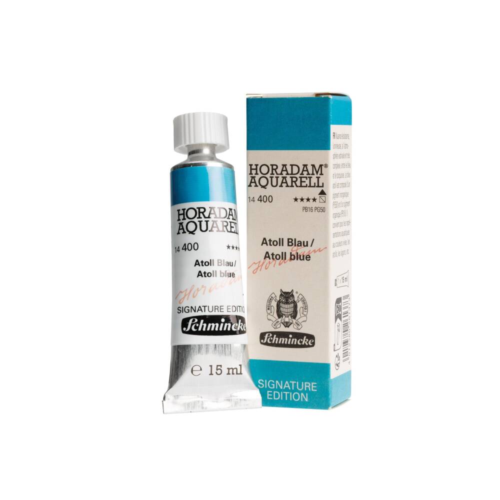 Schmincke Horadam Aquarell Artist Sulu Boya 15 ml 400 Atoll Blue Signature Edition Özel Renkler