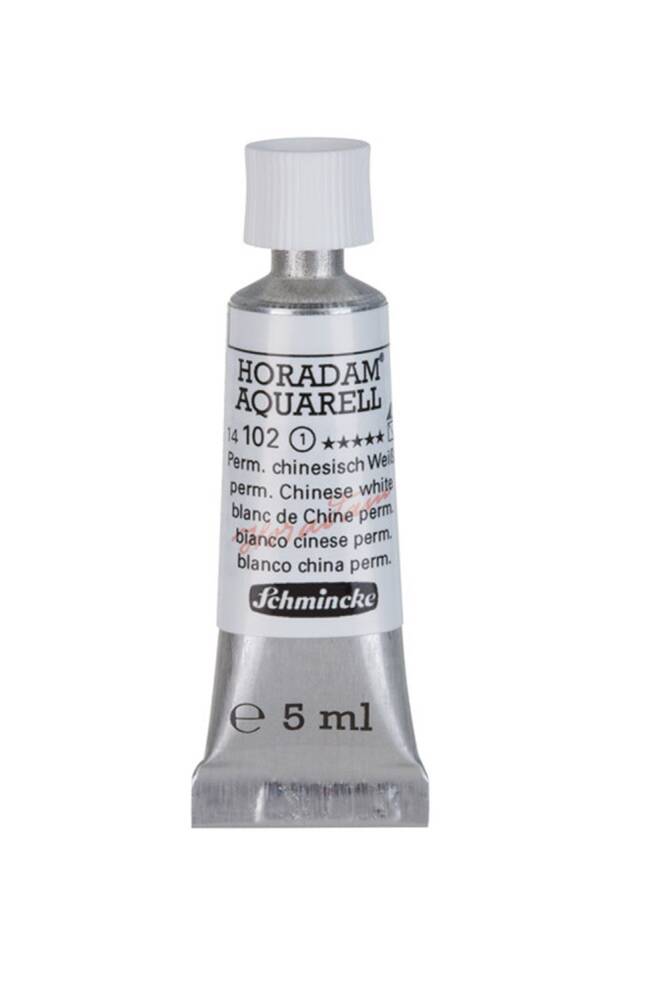 Schmincke Horadam Aquarell Watercolor 5 Ml Tube 102 Permanent Chinese White