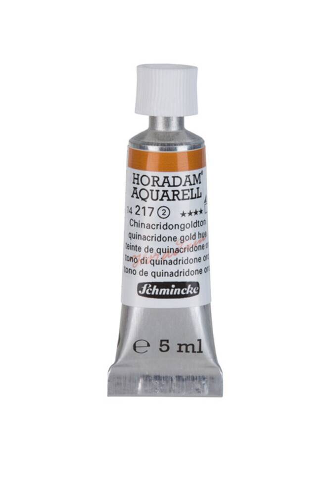 Schmincke Horadam Aquarell Watercolor 5 Ml Tube 217 Quinacridone Gold Hue