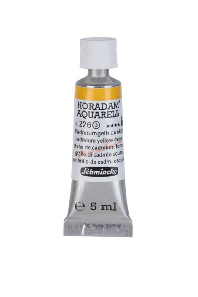 Schmincke Horadam Aquarell Watercolor 5 Ml Tube 226 Cadmium Yellow Deep