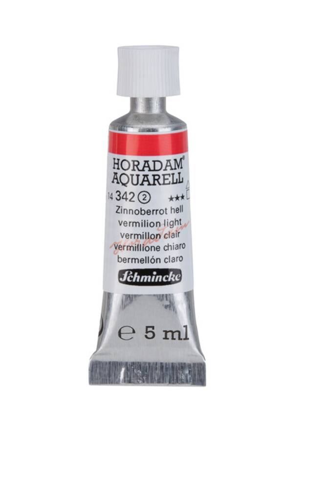 Schmincke Horadam Aquarell Watercolor 5 Ml Tube 342 Vermilion Light
