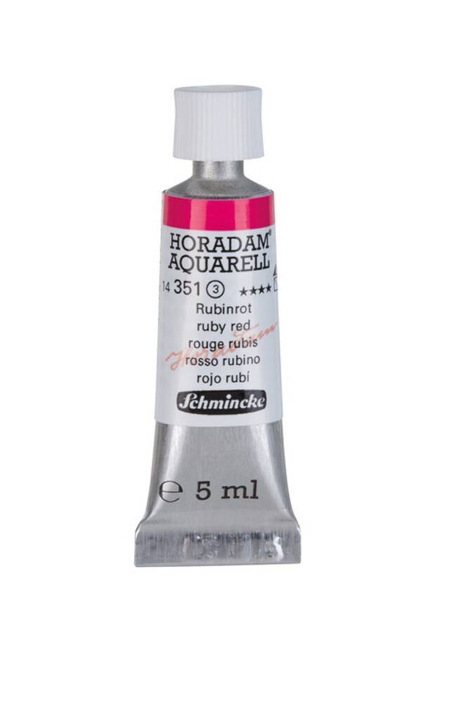 Schmincke Horadam Aquarell Watercolor 5 Ml Tube 351 Ruby Red