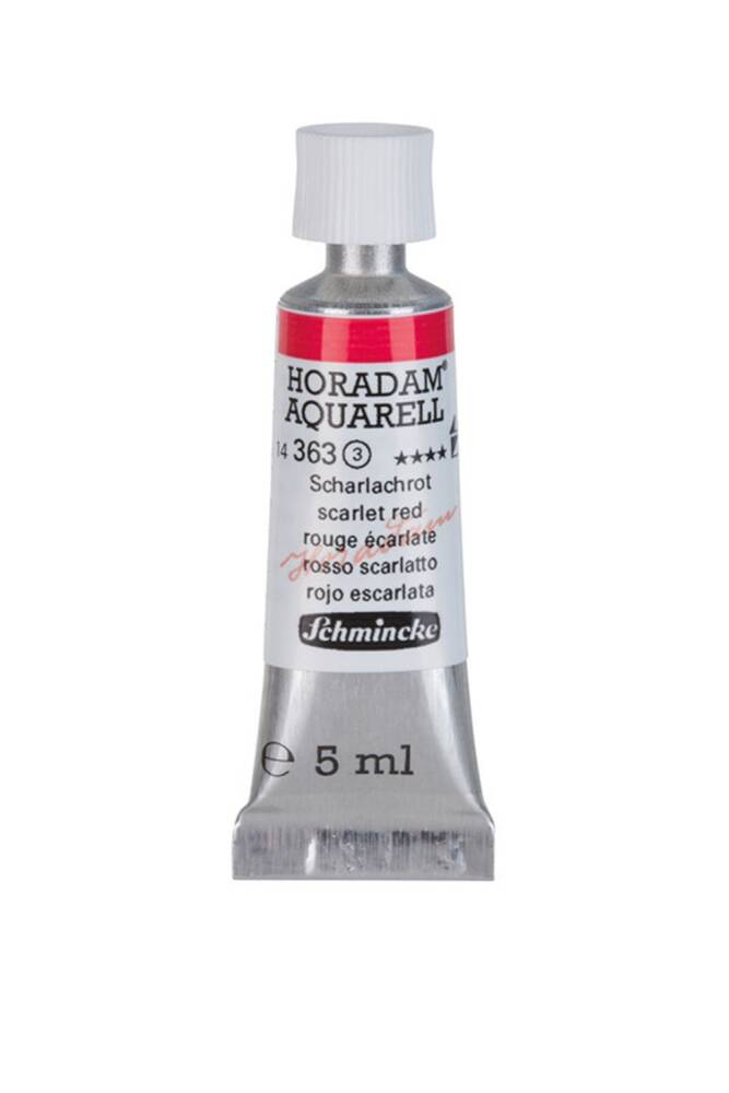 Schmincke Horadam Aquarell Watercolor 5 Ml Tube 363 Scarlet Red