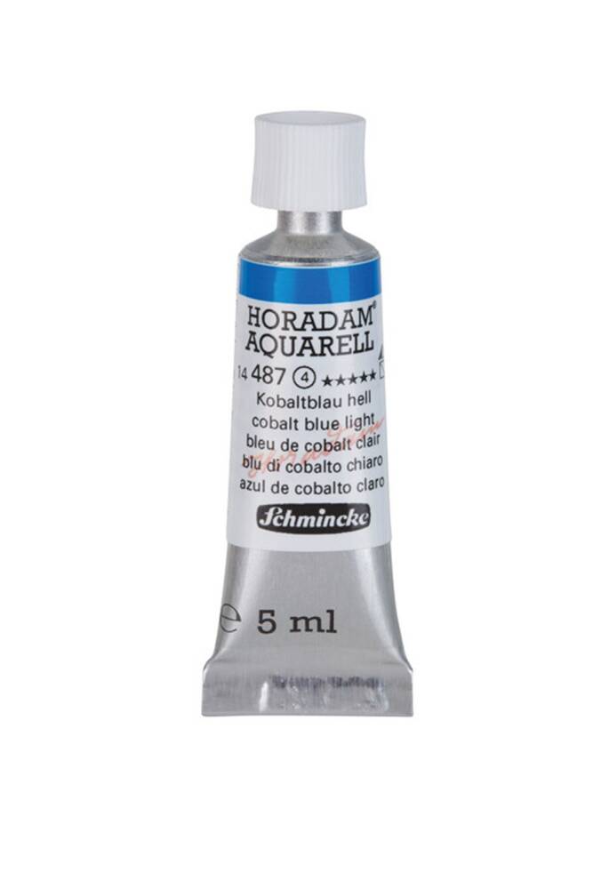 Schmincke Horadam Aquarell Watercolor 5 Ml Tube 487 Cobalt Blue Light