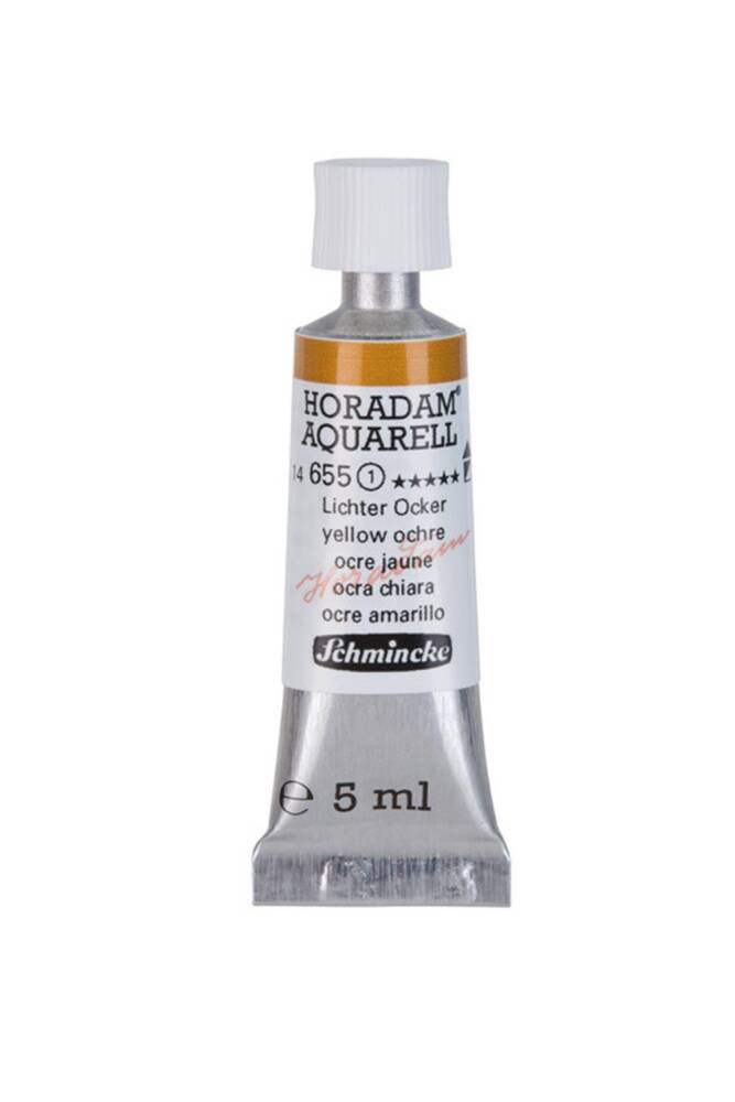 Schmincke Horadam Aquarell Watercolor 5 Ml Tube 655 Yellow Ocher