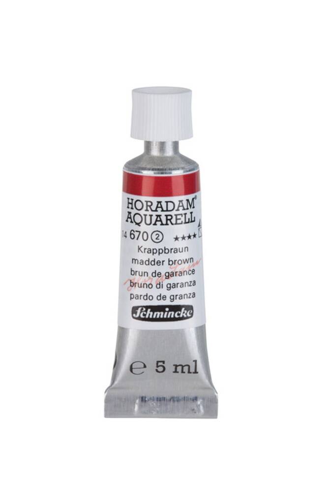 Schmincke Horadam Aquarell Sulu Boya 5 Ml 670 Madder Brown