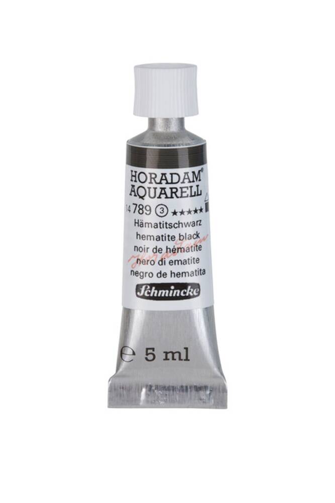 Schmincke Horadam Aquarell Watercolor 5 Ml Tube 789 Hematite Black
