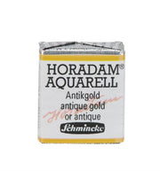 Schmincke Horadam Aquarell Gilding Watercolour Half Pan 898 Antique Gold