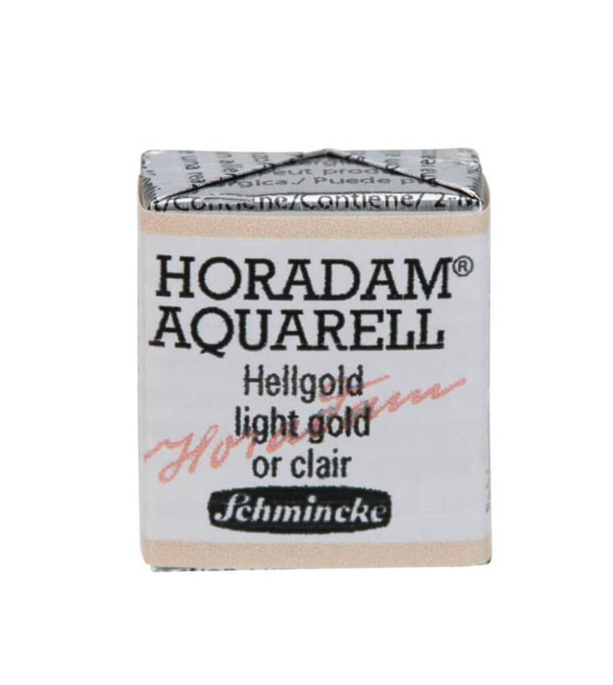 Schmincke Horadam Aquarell Gilding Watercolour Half Pan 899 Light Gold
