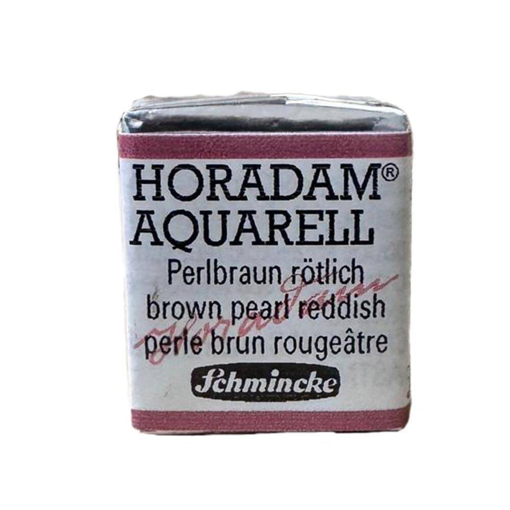 Schmincke Horadam Aquarell Gilding Watercolour Half Pan 997 Brown Pearl Reddish