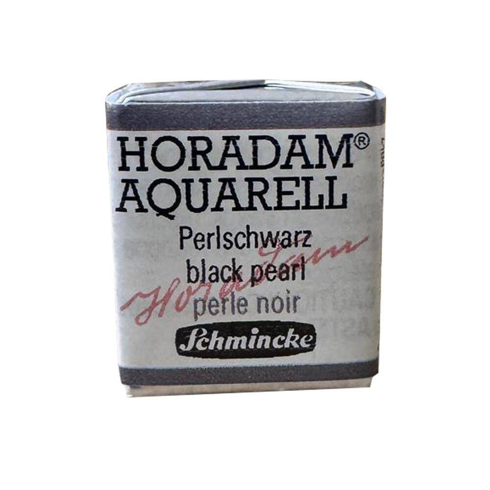 Schmincke Horadam Aquarell Yaldız Sulu Boya Yarım Tablet 998 Black Pearl
