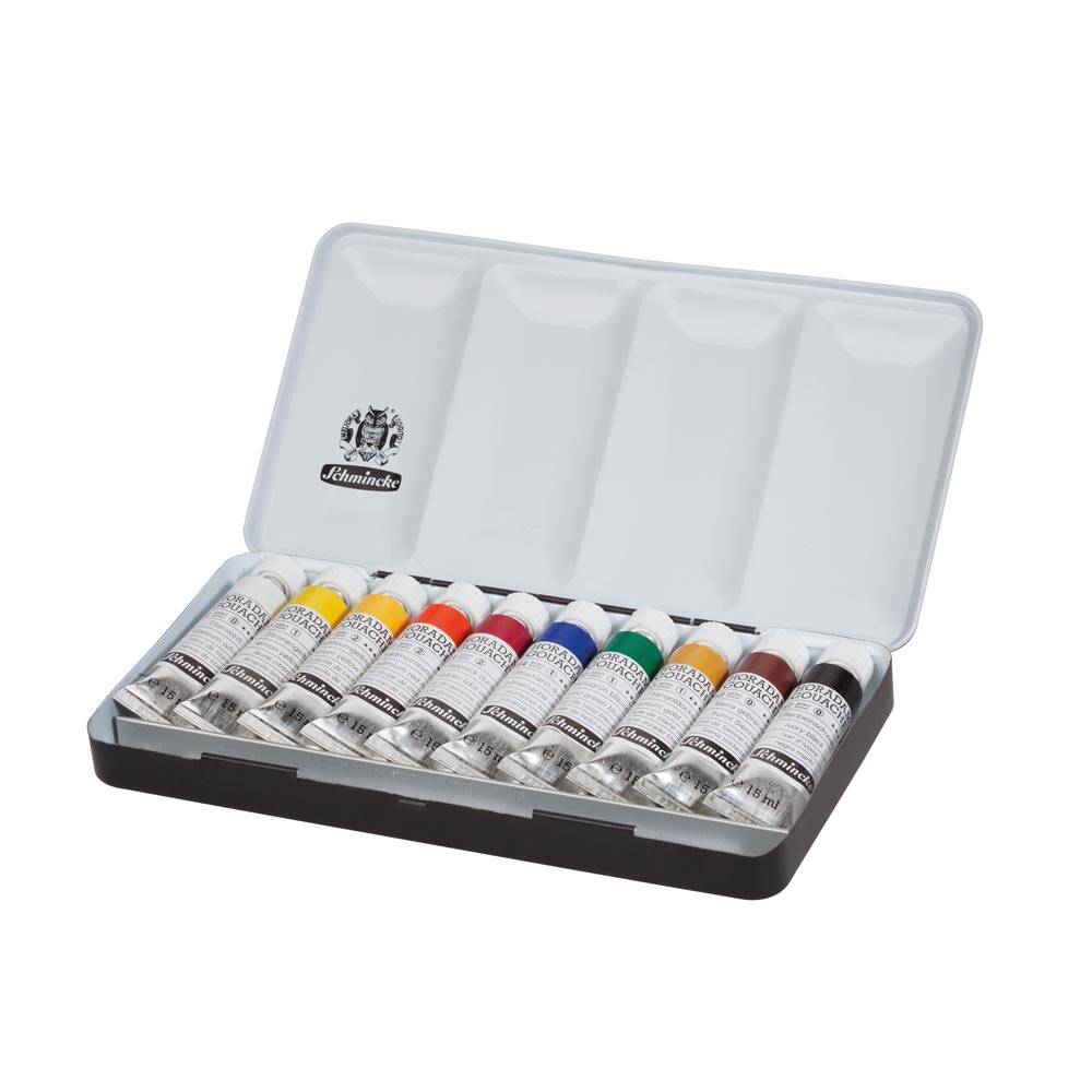 Schmincke Horadam Artist Guaj Metal Kutu Set 10x15 ml