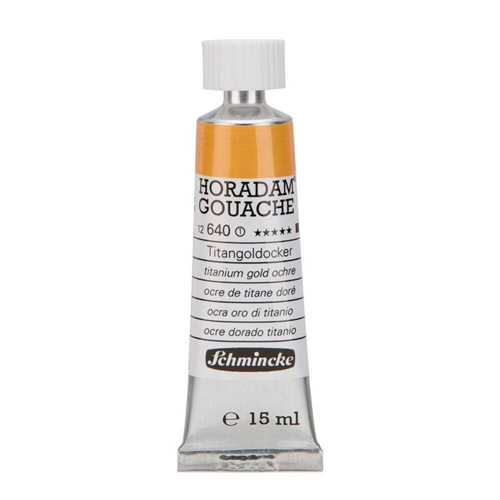 Schmincke Horadam Artist Guaj Boya 15 ml 640 Titanium Gold Ochre Seri 1