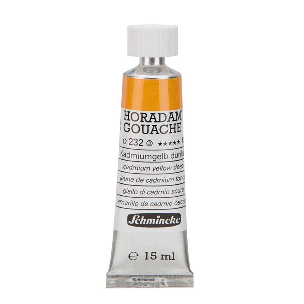 Schmincke Horadam Artist Gouache 15 ml Series 3 232 Cadmium Yellow Deep