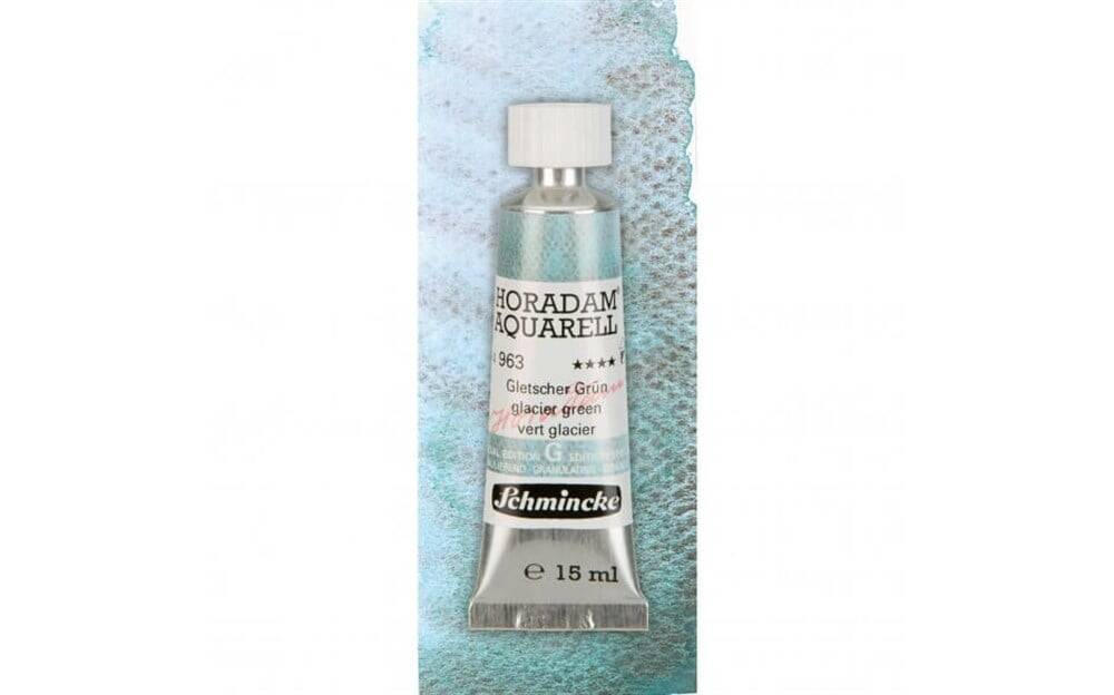Schmincke Horadam Supegranulation Watercolor 15 ml 963 Glacier Green