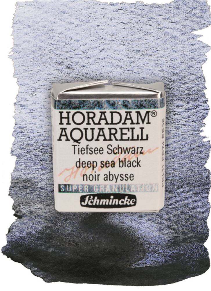 Schmincke Horadam Supergranulation Sulu Boya Deep Sea Black 1/2 Tab.