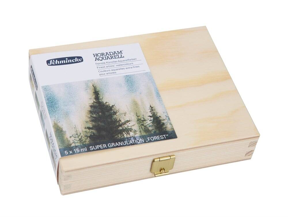 Schmincke Horadam Supergranulation Suluboya Forest Set Ahşap Kutu 5x15 ml