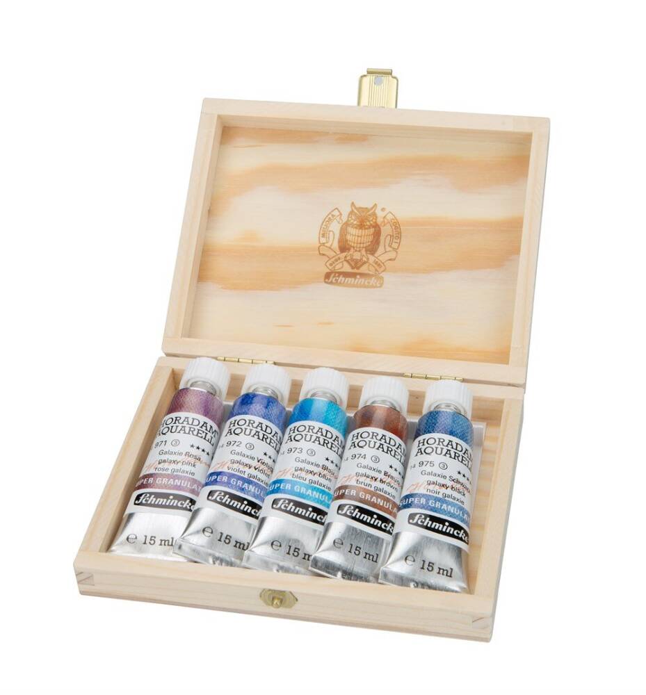 Schmincke Horadam Supergranulation Suluboya Galaxy Set Ahşap Kutu 5x15 ml