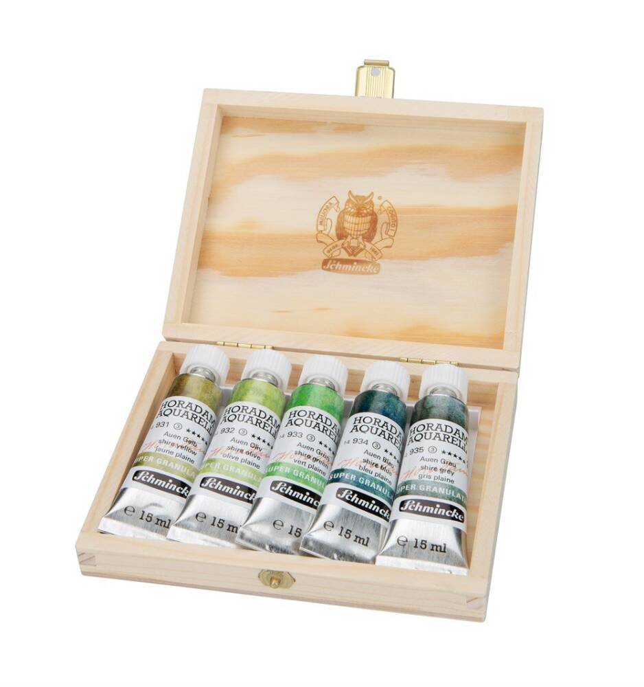 Schmincke Horadam Supergranulation Suluboya Shire Set Ahşap Kutu 5x15 ml