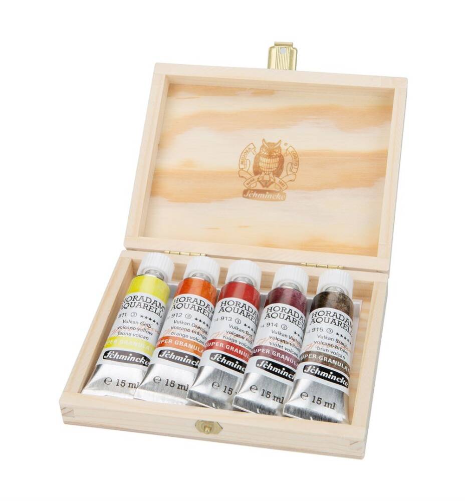 Schmincke Horadam Supergranulation Watercolor Volcano Set 5x15 ml