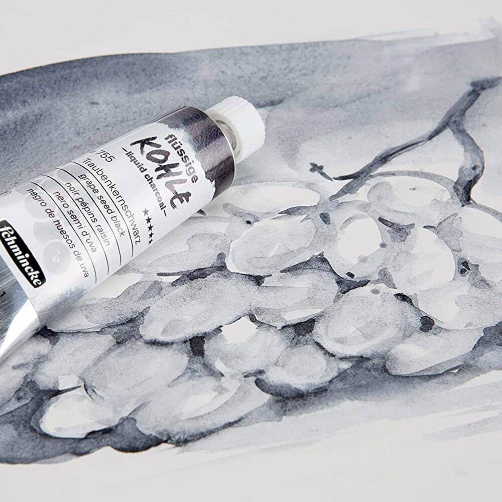 Schmincke Liquid Charcoal Grape Seed Black 15 ml