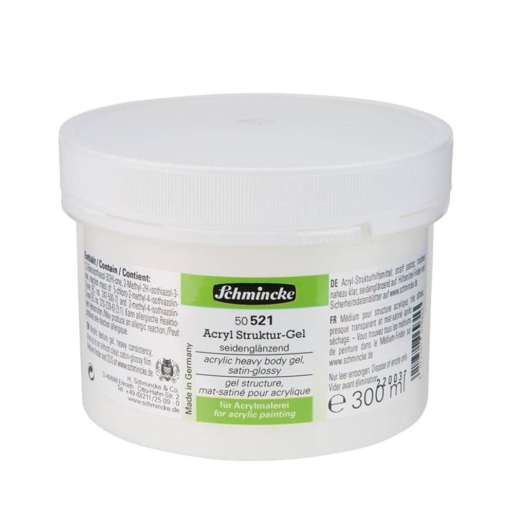 Schmincke Medium 521 Heavy Body Gel Thick Satin Shine Gel 300 ml