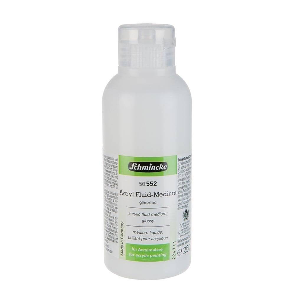 Schmincke Medium 552 Fluid Medium Glossy Parlak Sıvı Akrilik Medyumu 250 ml