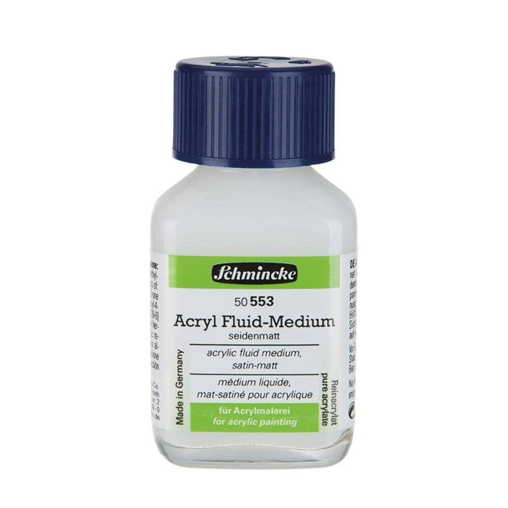 Schmincke Medium 553 Fluid Medium Semi Mat Yarı Mat Sıvı Akrilik Medyumu 60 ml