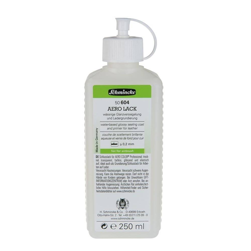 Schmincke Medium 604 Aero Lack Transparent Glossy Primer Final Varnish Leather Medium 250 ml