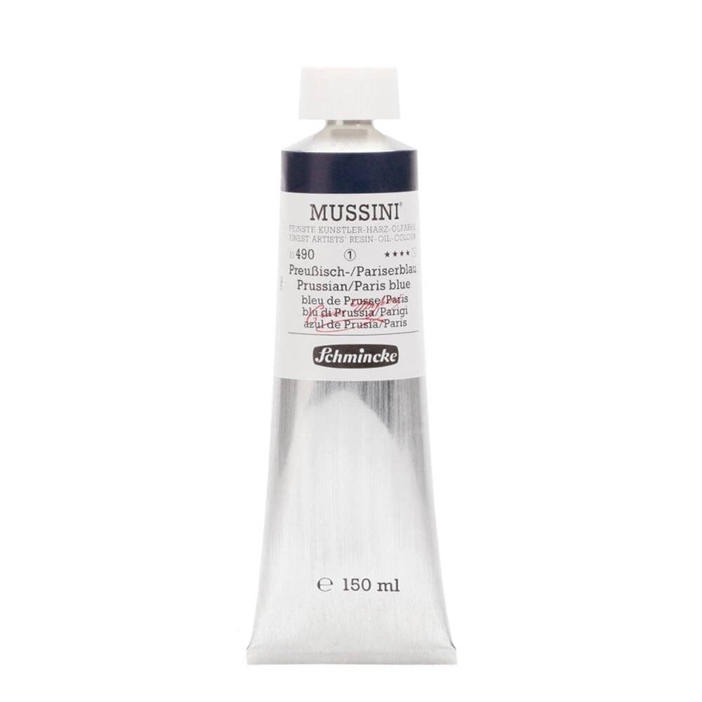 Schmincke Mussini Artist Yağlı Boya 150 ml Seri 1 490 Prussian/Paris Blue