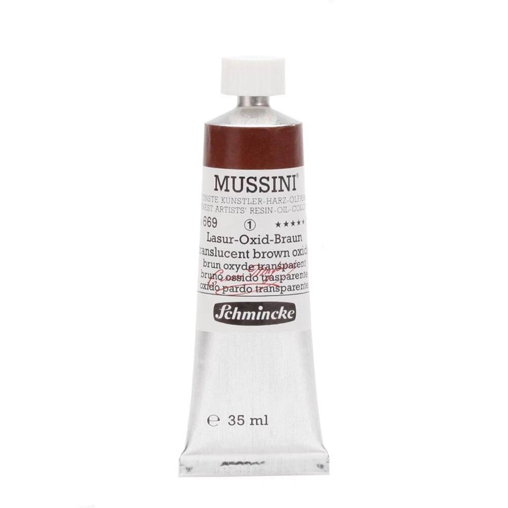 Schmincke Mussini Artist Yağlı Boya 35 ml 669 Translucent BroOxide Seri 1