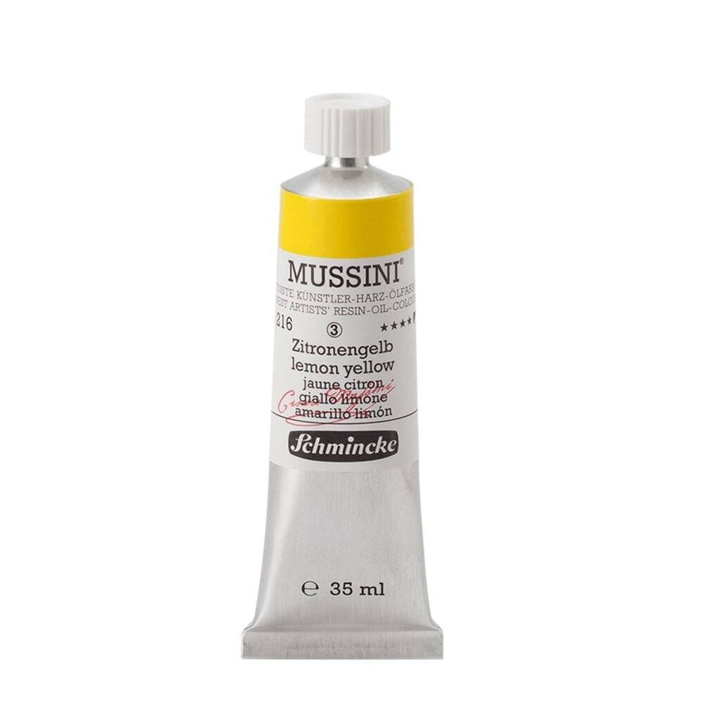 Schmincke Mussini Artist Yağlı Boya 35 ml 216 Lemon Yellow Seri 3