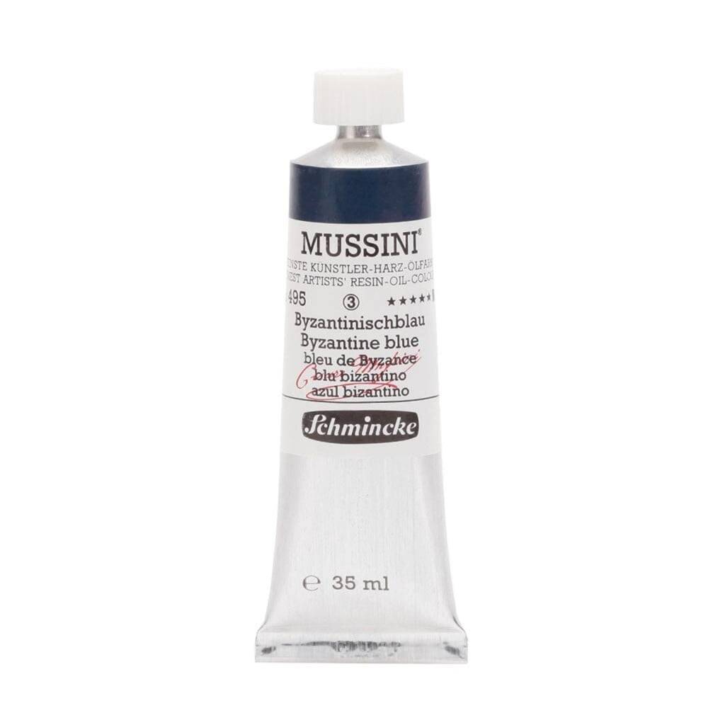 Schmincke Mussini Artist Yağlı Boya 35 ml 495 Byzantine Blue Seri 3